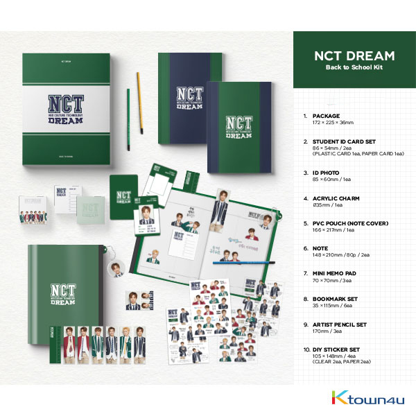 NCT DREAM - 2019 NCT DREAM Back to School Kit *Ktown4u Preorder benefit : Big Postcard 115*170mm 1p