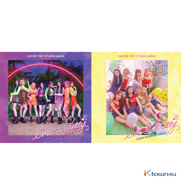 [2CD セット] NATURE - ミニアルバム 1集 [I’m So Pretty] (GOOD MORNING GIRLS! Ver. + MOONLIGHT Ver.) 