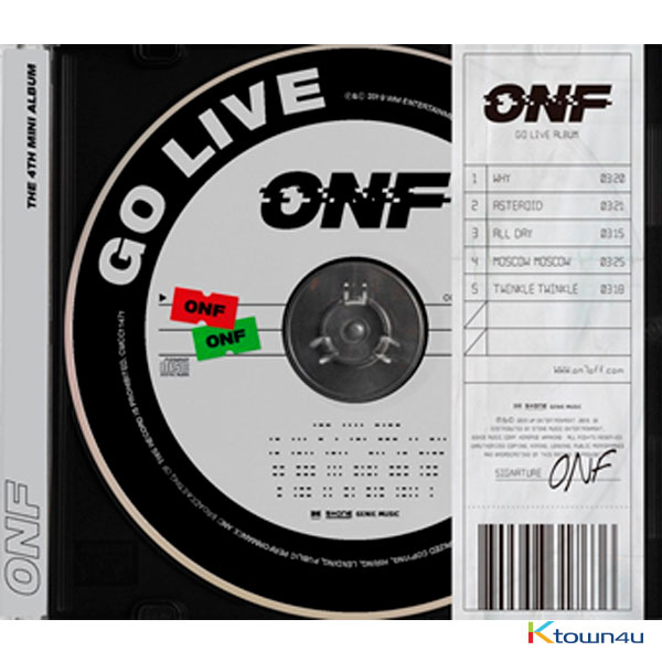 온앤오프 (ONF) - 미니앨범 4집 [GO LIVE]