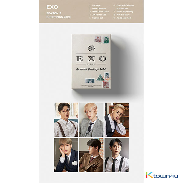 [트윗 전용] EXO - 2020 SEASON'S GREETINGS (Only Ktown4u's Special Gift : All Member Photocard set) @EXORRRoyalLib