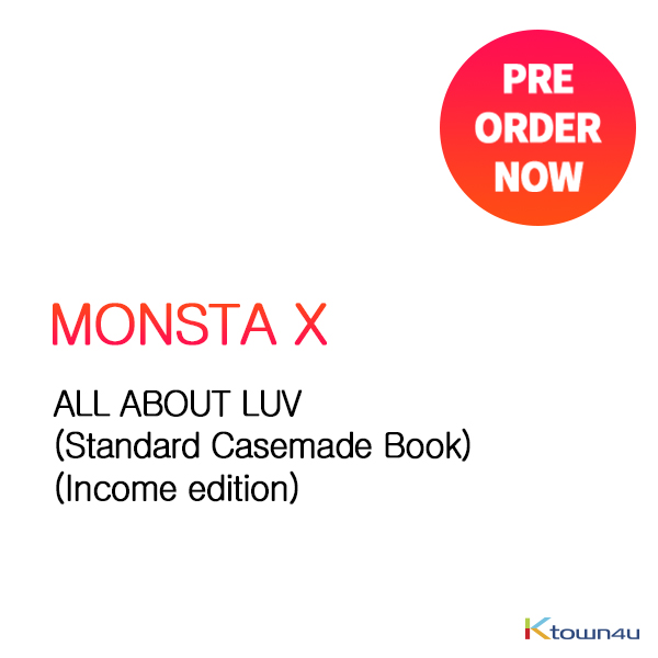 MONSTA X - ALL ABOUT LUV (Standard Casemade Book) (Income edition)