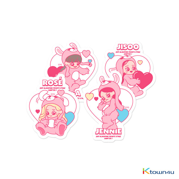 [PATCHMANIA] BLACKPINK - BLACKPINK CHARACTER STICKER (BP ROSE SIZE UP)