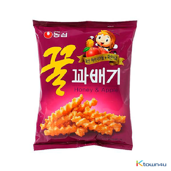 [NONGSHIM] Twist Rice Crackers with Acacia honey & Apple  90g*1EA