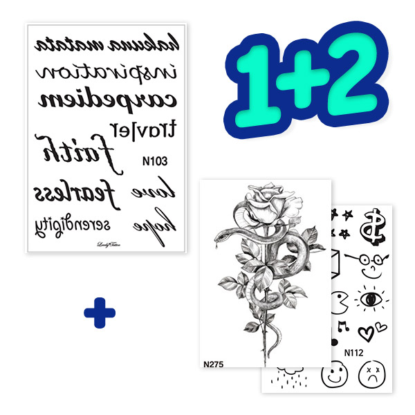 ★1+2+2Event!★ Lettering Tattoo1 etc. [3types]