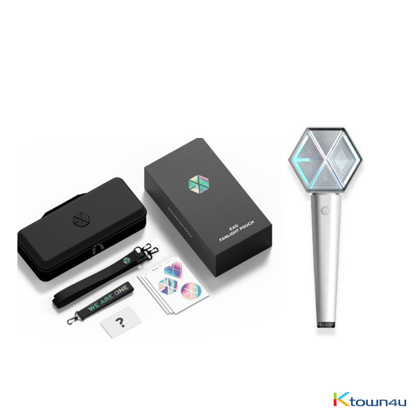 [套装] EXO - OFFICIAL LIGHT STICK [Ver. 3.0] + FANLIGHT STICK POUCH  爱丽棒+收纳包