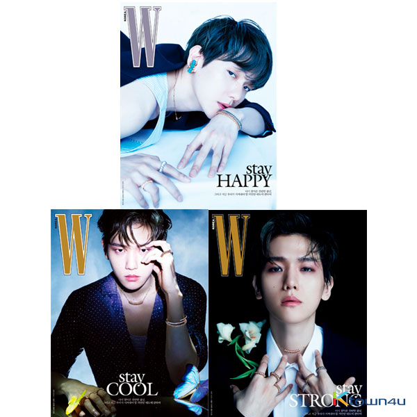 W KOREA 2020.05 (Cover : BAEKHYUN) *Random 1p out of 3p (Different versions will be sent in case of purchasing 2 or more)