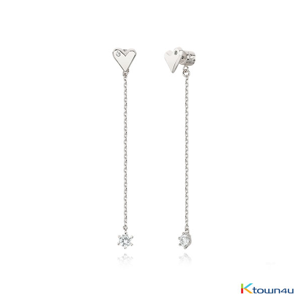 [RITA MONICA] Nuovo Heart Drop Earrings