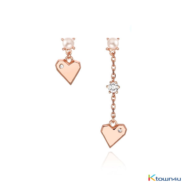 [RITA MONICA] Nuovo Heart Unbalance Earrings