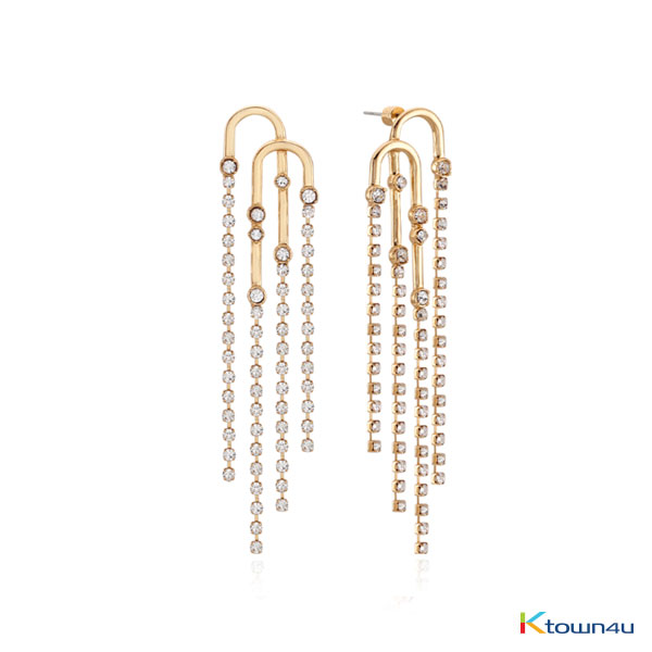 [RITA MONICA] GLAM Sparkle Earrings (YELLOW GOLD)