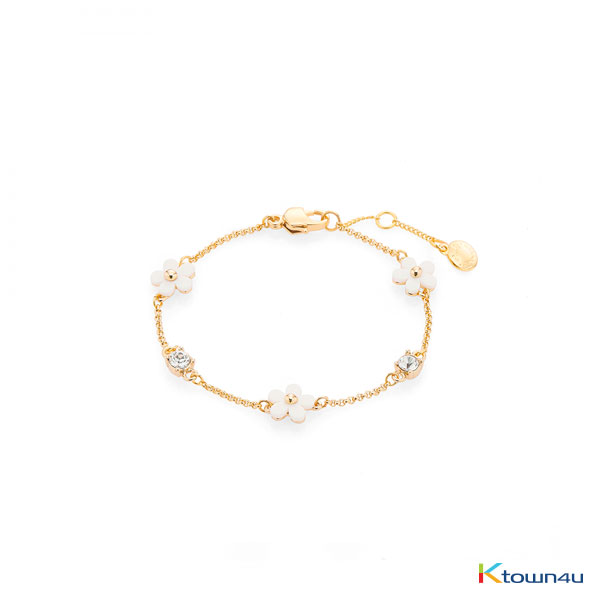 [RITA MONICA] White Blossom Seed Bracelet