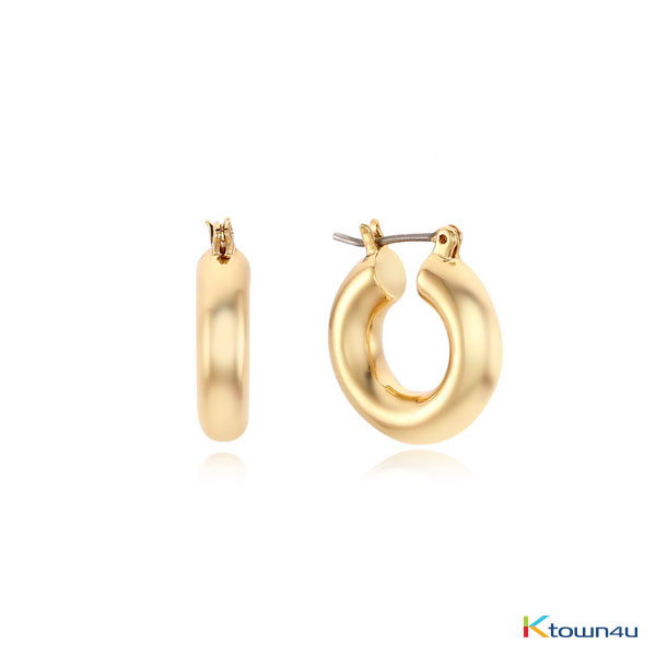 [RITA MONICA] DONUT HOOP EARRINGS (GOLD)