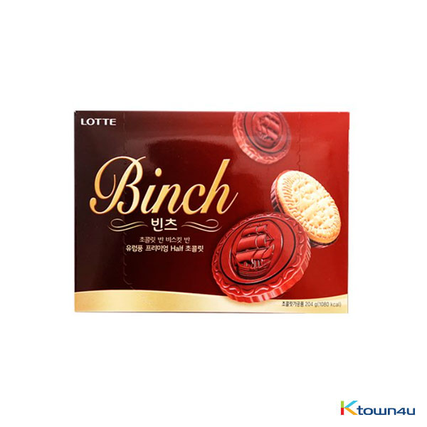 [Lotte] Binch - Chocolate Biscuit 204g*1EA