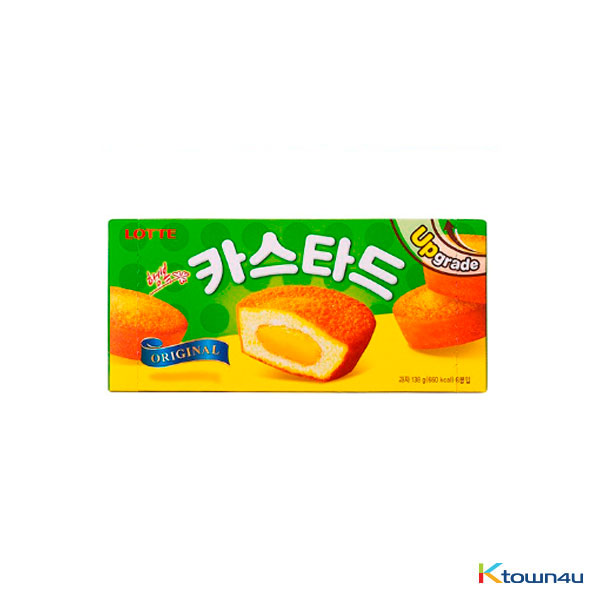 [LOTTE] Custard Cream Cake Original 138g*1BOX (1BOX=6EA)