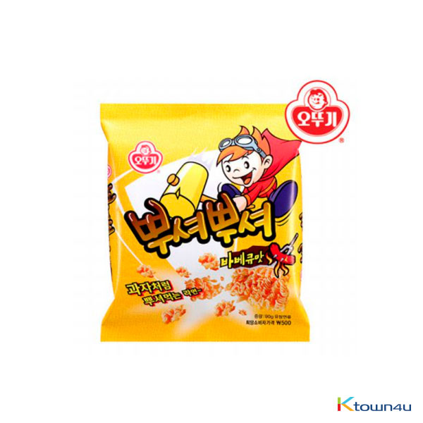 [OTTOGI] Ppushu Ppushu Noodle Snack Barbecue Flavoured 90g*1EA