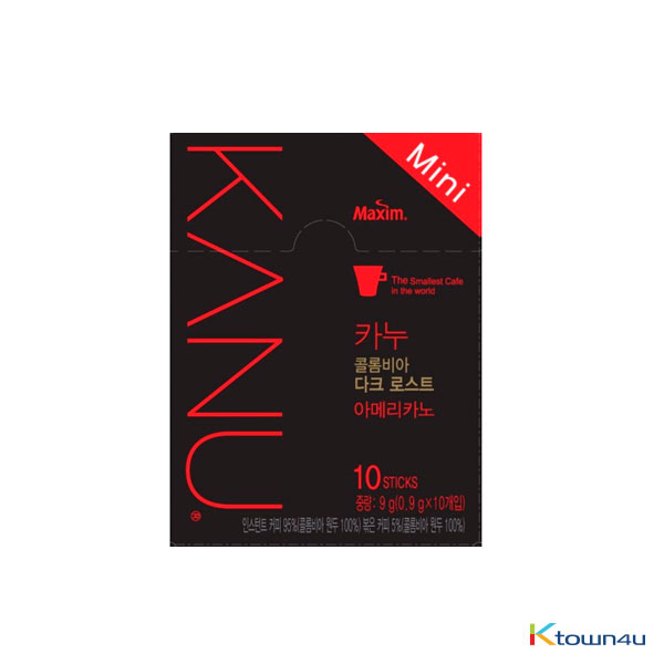 [MAXIM] Kanu Dark Mini Coffee 0.9g*10EA