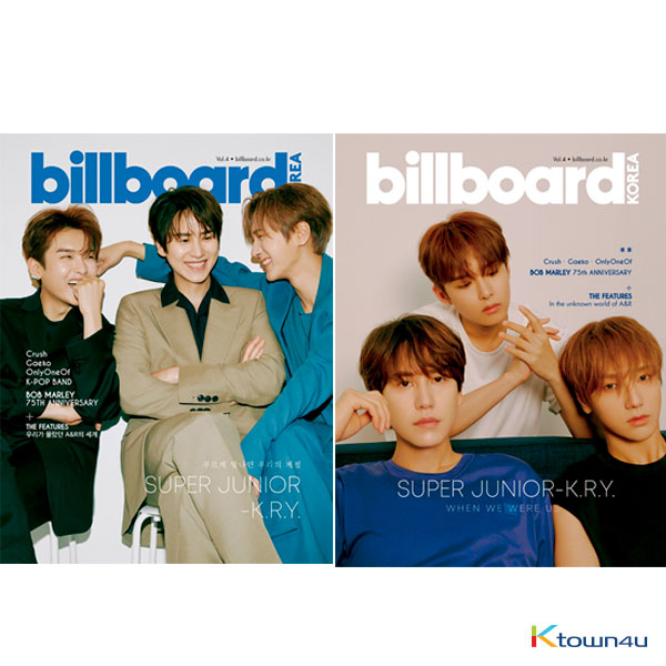 billboard KOREA [2020] No.4 (Super Junior K.R.Y.) *Korean Edition + English Edition + Small Poster (Folded)
