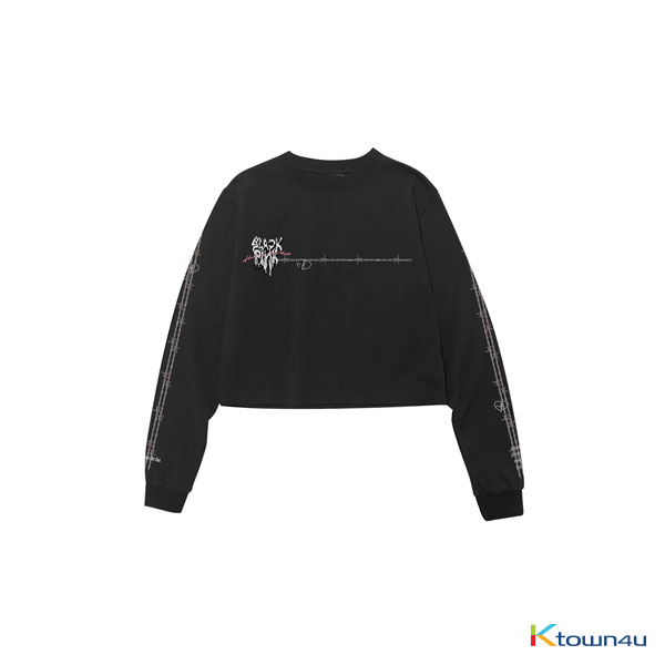[H.Y.L.T] BLACKPINK - LONG SLEEVE T-SHIRTS_MELTING HEART_BLACK (L)