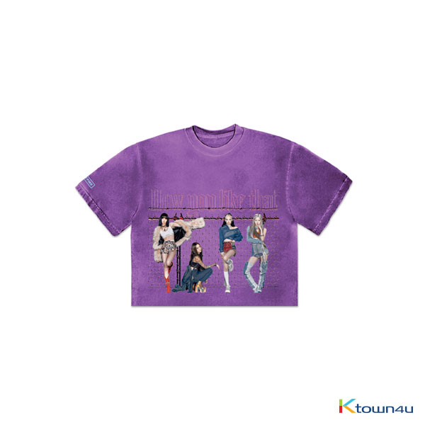 [H.Y.L.T] BLACKPINK - CROPPED T-SHIRTS PURPLE (S)
