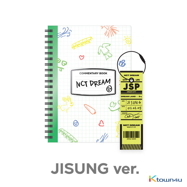 NCT DREAM - [JISUNG] NCT LIFE : DREAM in Wonderland Commentary Book + Luggage Tag SET