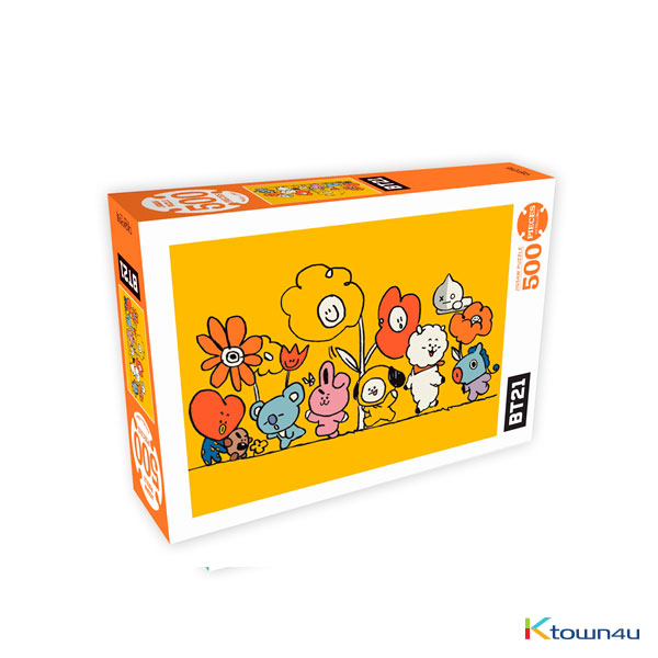 [BTS GOODS] [BT21] 500piece Jigsaw Puzzle Flower