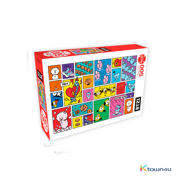 [BTS GOODS] [BT21] 500piece Jigsaw Puzzle Focus On Me