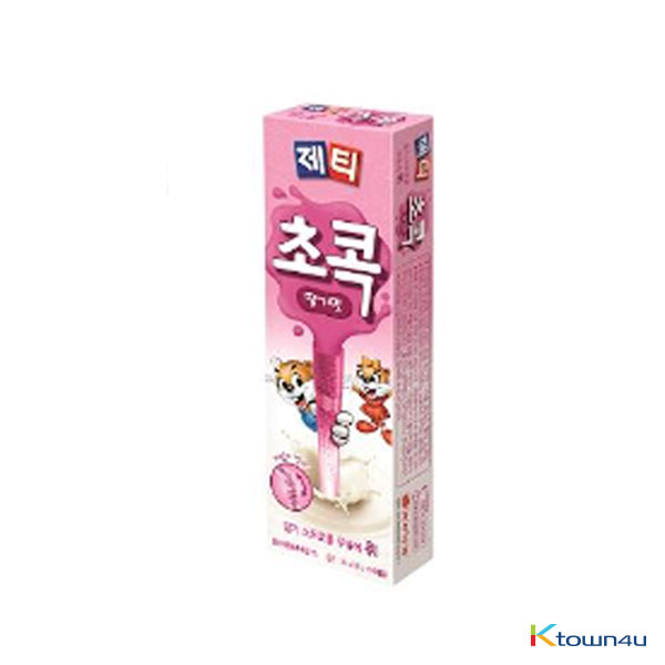 [DONGSEO] Strawberry Flavoured Chocolate Crunch Straws 3.6g*10EA