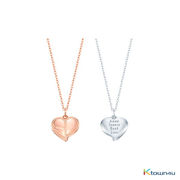 [KIND] BLACKPINK - HEART LOGO SILVER NECKLACE (SILVER)