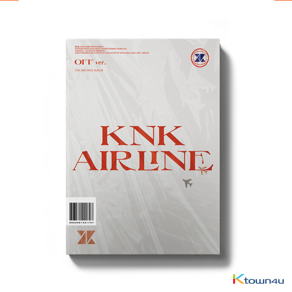 [全款 裸专] KNK - Mini Album Vol.3 [KNK AIRLINE] (OFF Ver.) (second press)