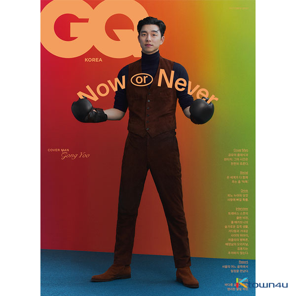 【杂志】 GQ KOREA 2020.10 A Type (Cover: Gong Yoo 14p / Content : WEi 10p)