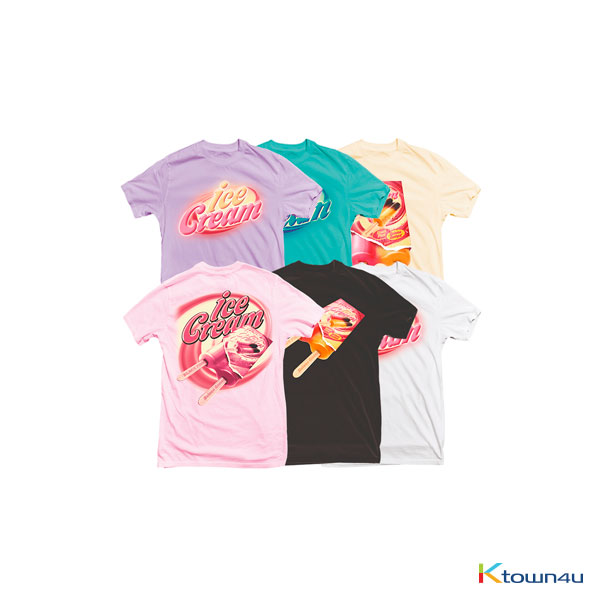 [ICECREAM] BLACKPINK - ICECREAM T-SHIRTS_TYPE 1_DESIGN 1_L