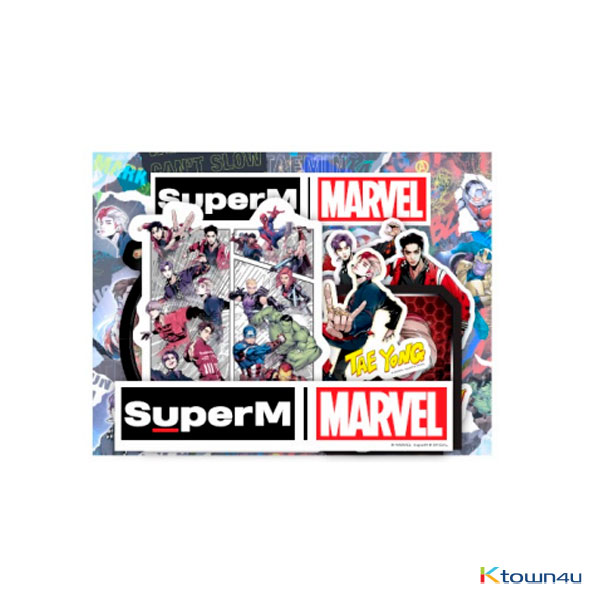 SuperM - SuperM X MARVEL LUGGAGE STICKER SET