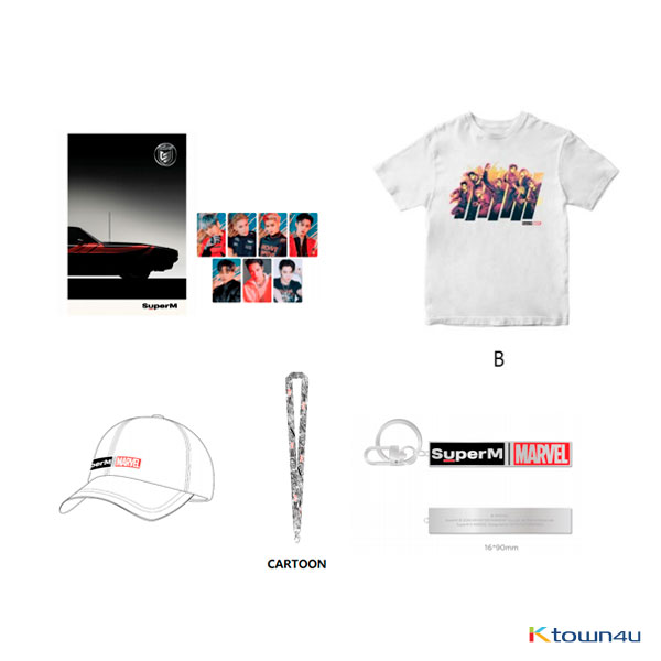 SuperM - SuperM X MARVEL SPECIAL PACKAGE 1 (T-SHIRT C / SIZE S)