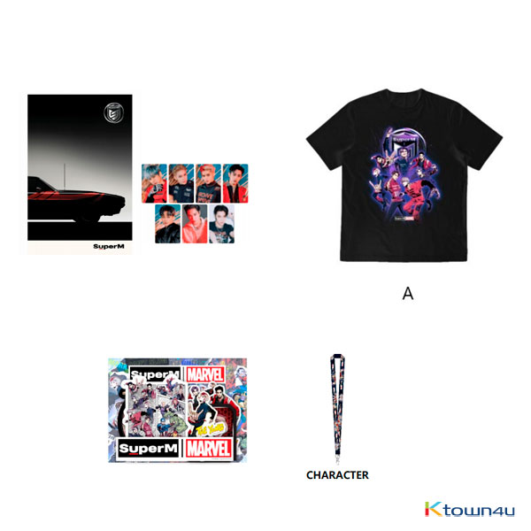 SuperM - SuperM X MARVEL SPECIAL PACKAGE 3 (T-SHIRT A / SIZE S)