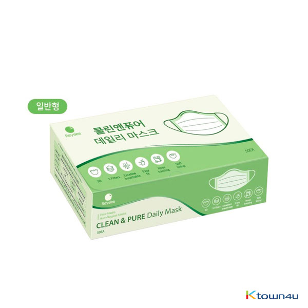 [100% Korean Production] Triple MB Filter Clean & Pure Daily Large Mask, 50ea (General ver.)