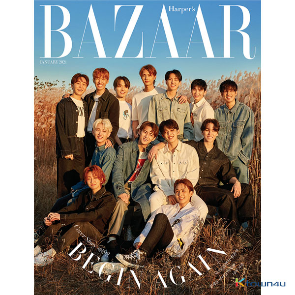 [잡지][2021-01] HARPER`S BAZAAR 바자 01월 B형 [2020] 세븐틴