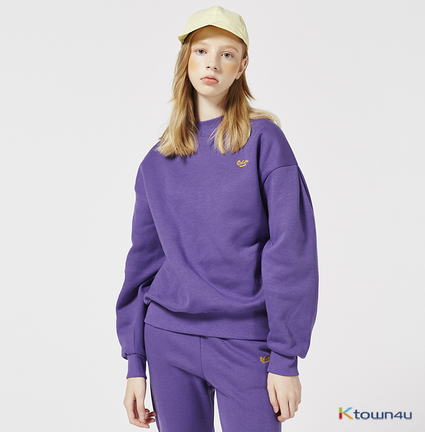 [Between A and B] THREE FLOWERS SWEATSHIRT_PURPLE