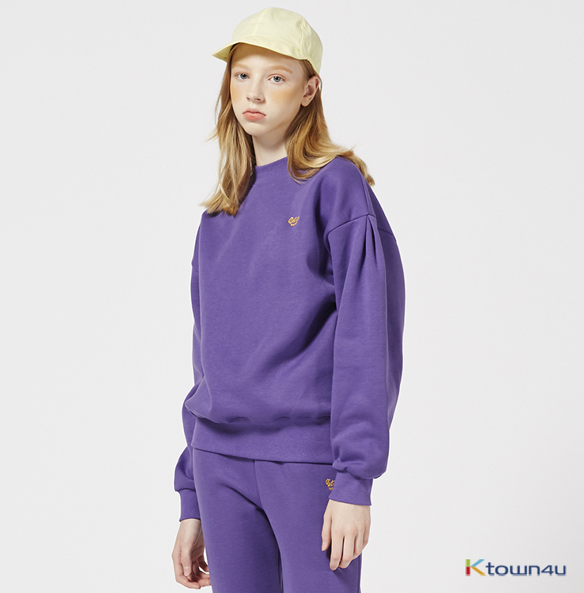 5) Three Flowers Sweatshirt [Purple]