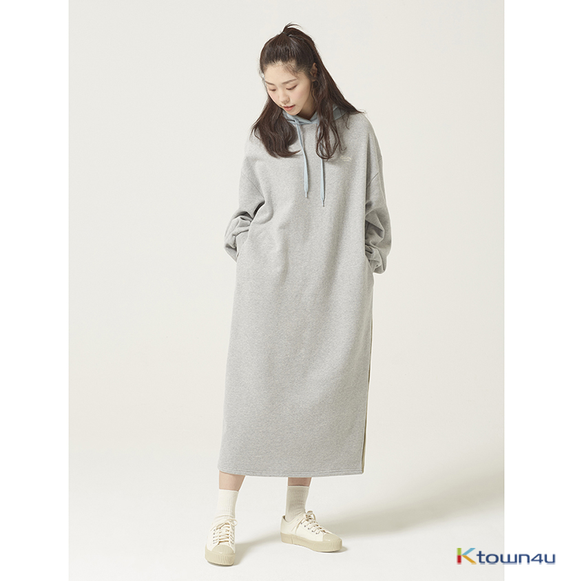 [Between A and B] COZY MAXI HOOD DRESS_GRAY