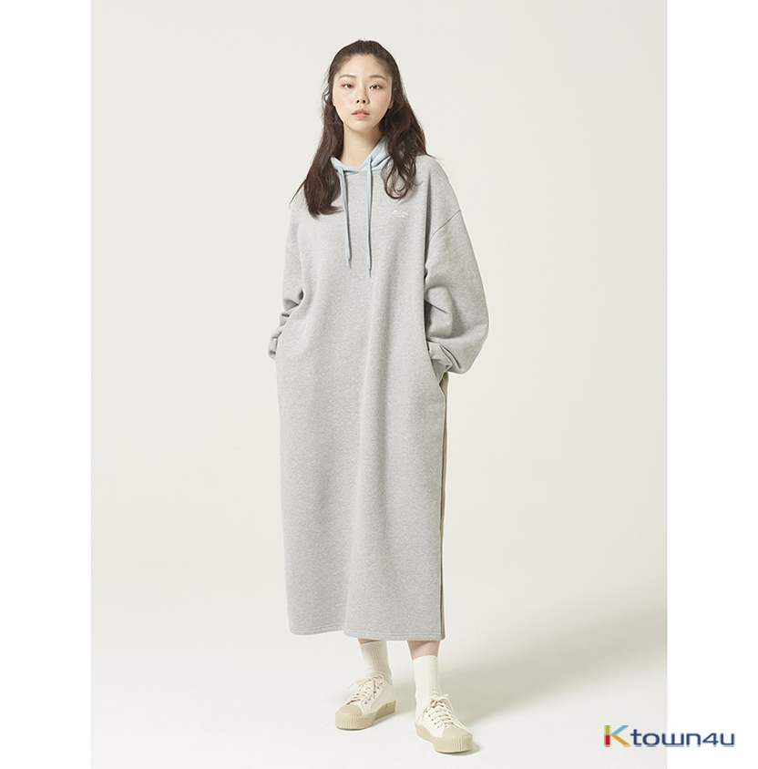 [Between A and B] COZY MAXI HOOD DRESS_GRAY