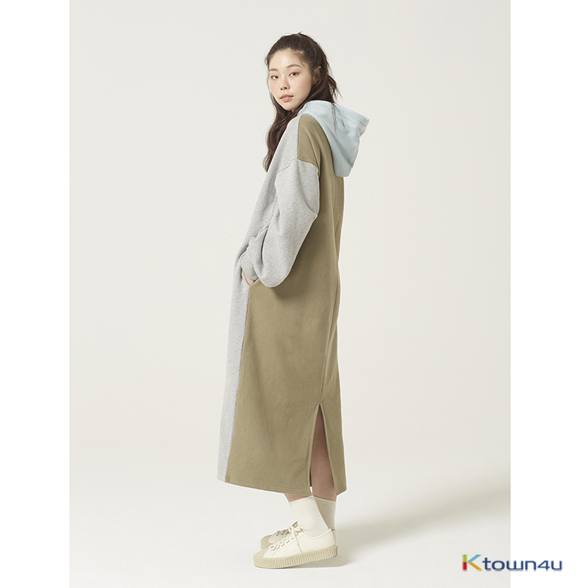 [Between A and B] COZY MAXI HOOD DRESS_GRAY