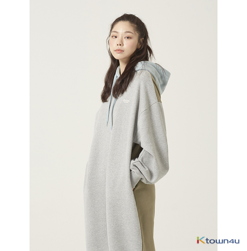 [Between A and B] COZY MAXI HOOD DRESS_GRAY