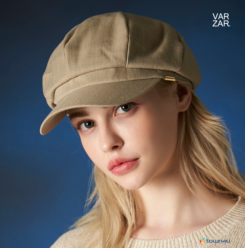 Metal Tip Herringbone Newsboy Cap [5colors]