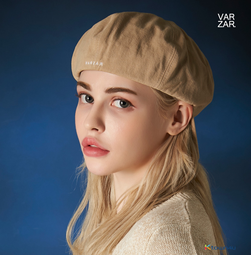 VARZAR Embroidery Newsboy Cap [4colors]