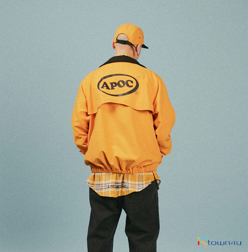 [APIECEOFCAKE] Oval Logo Blouson_Yellow