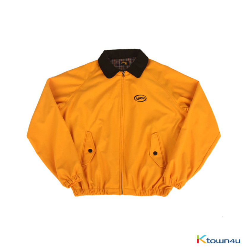 [APIECEOFCAKE] Oval Logo Blouson_Yellow