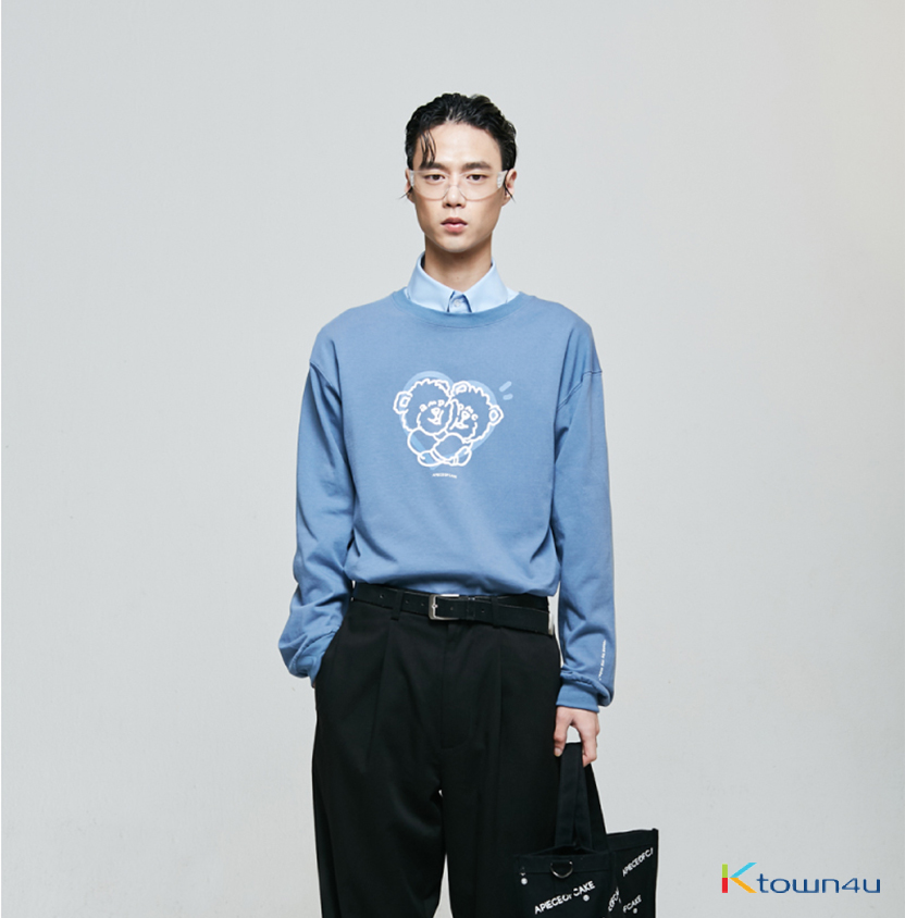 [APOC] Hug Bear Longsleeve_Ash Blu