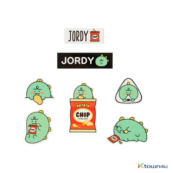 [カカオフレンズ] デコステッカーセット (Chips Jordy)