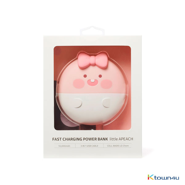 [KAKAO FRIENDS] Fast Charging Power Bank (10,000mAh) (Apeach)(EMS is unavailable due to the lithium battery)