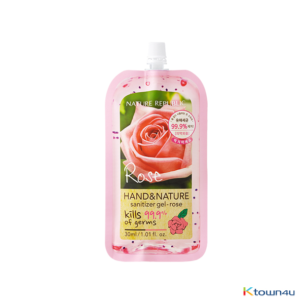 [NATURE REPUBLIC] HAND & NATURE SANITIZER GEL-ROSE (SPOUT POUCH)