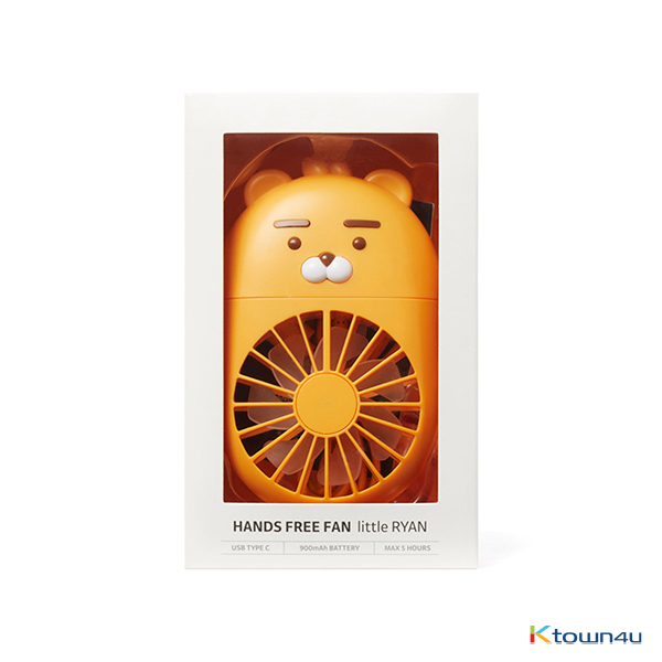 [KAKAO FRIENDS] Hands Free Fan (Ryan) (EMS is unavailable due to the lithium battery)